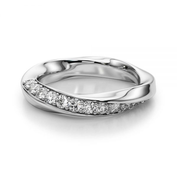 Diamond Wedding Ring, in Platinum - 51116