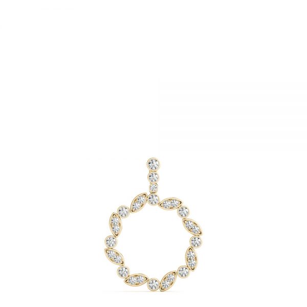 Fashion Diamond Pendant, in Yellow Gold - 32554