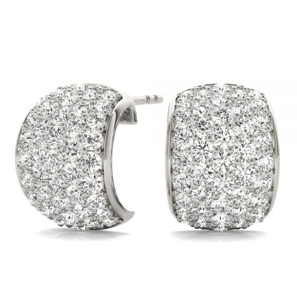 Fashion Earrings, in White Gold - 41096