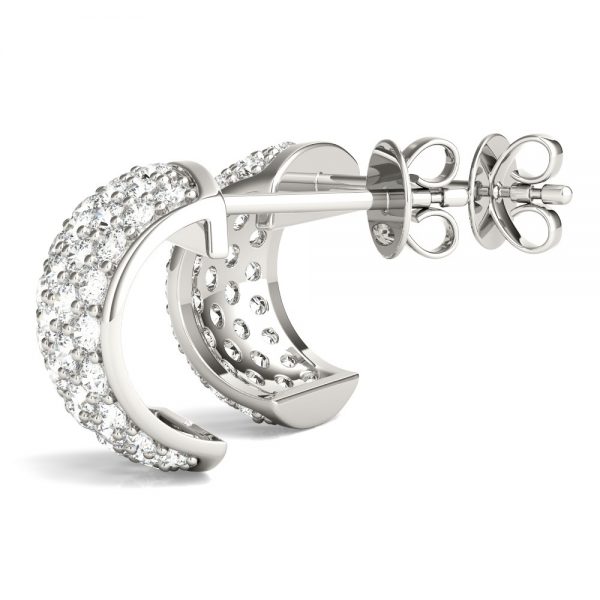 Fashion Earrings, in White Gold - 41096
