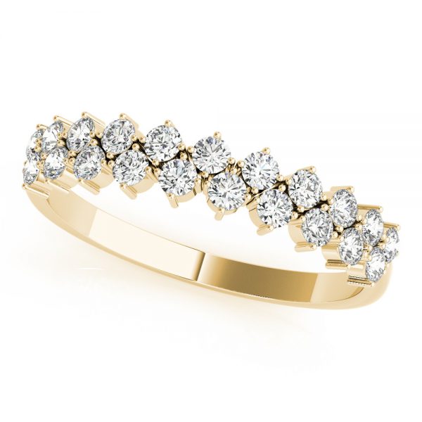 Double Row Wedding Ring, in Yellow Gold - 85237