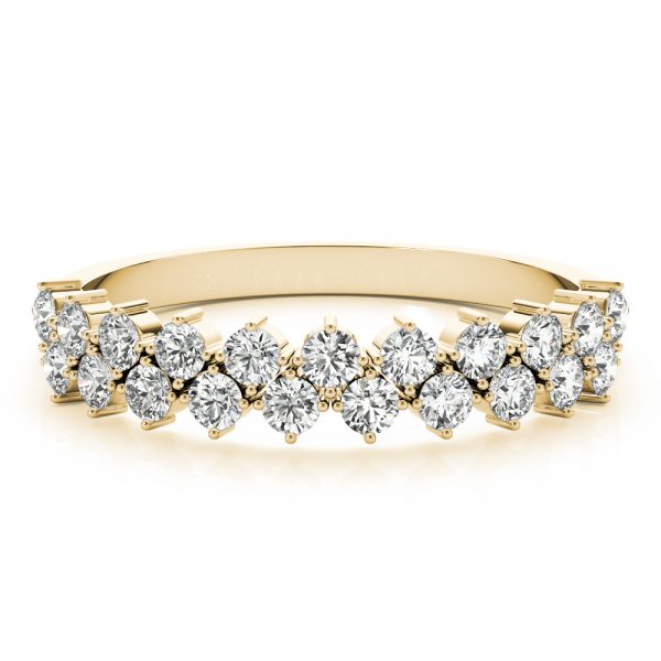 Double Row Wedding Ring, in Yellow Gold - 85237