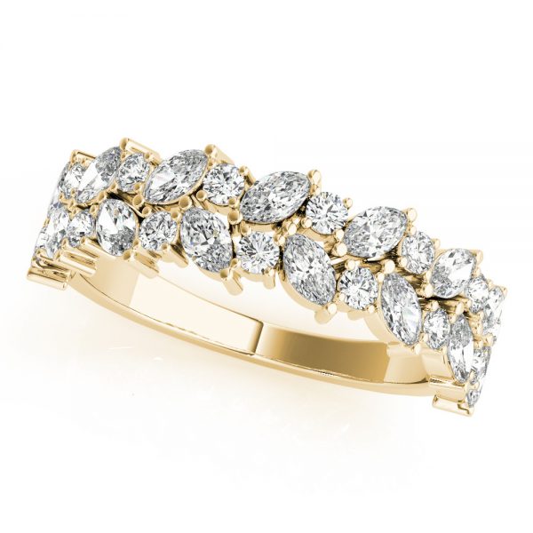 Double Row Wedding Ring, in Yellow Gold - 85238