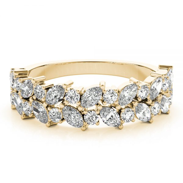 Double Row Wedding Ring, in Yellow Gold - 85238