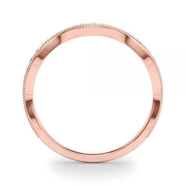 Diamond Wedding Ring, in Rose Gold - 85319