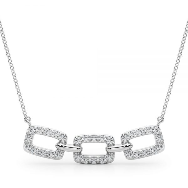 Fashion Diamond Pendant, in White Gold - 32625