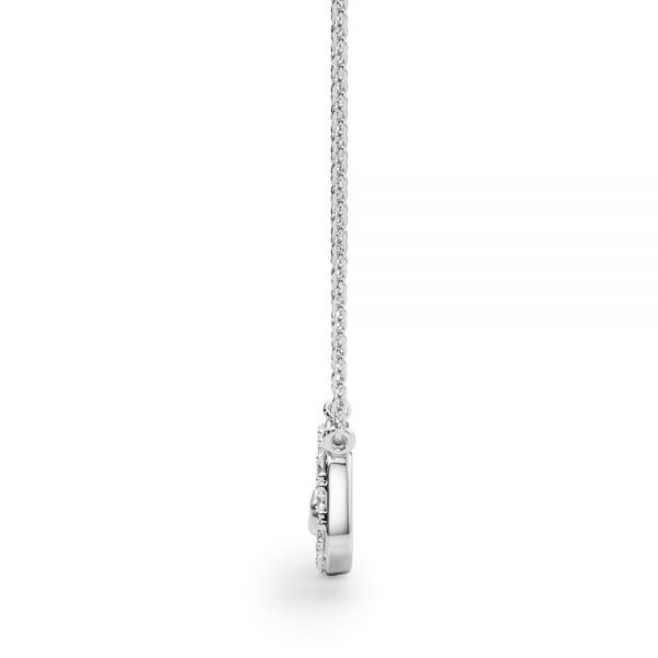 Fashion Diamond Pendant, in White Gold - 32625