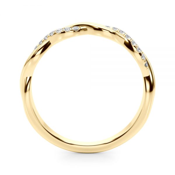 Diamond Wedding Ring, in Yellow Gold - 51173