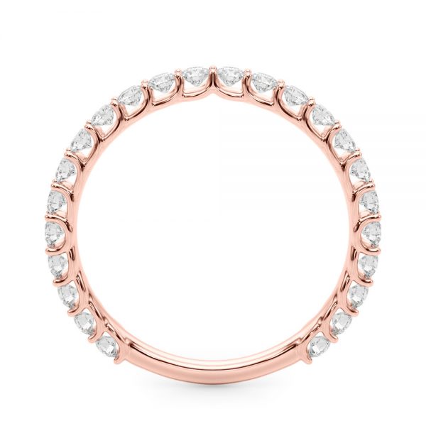 Diamond Wedding Ring, in Rose Gold - 51202