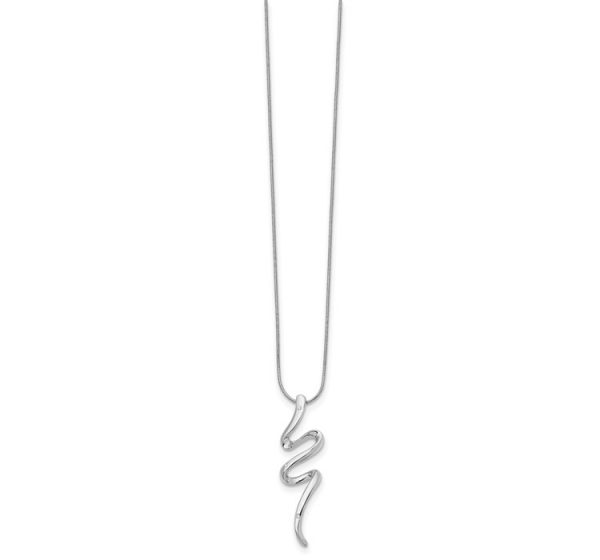 White Ice Sterling Silver Rhodium-plated 18 Inch Diamond Necklace with 2 Inch Extender