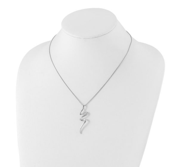 White Ice Sterling Silver Rhodium-plated 18 Inch Diamond Necklace with 2 Inch Extender